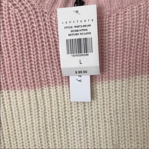 SANCTUARY size L Colorblock RETURN TO LOVE $89 new - Picture 3 of 14